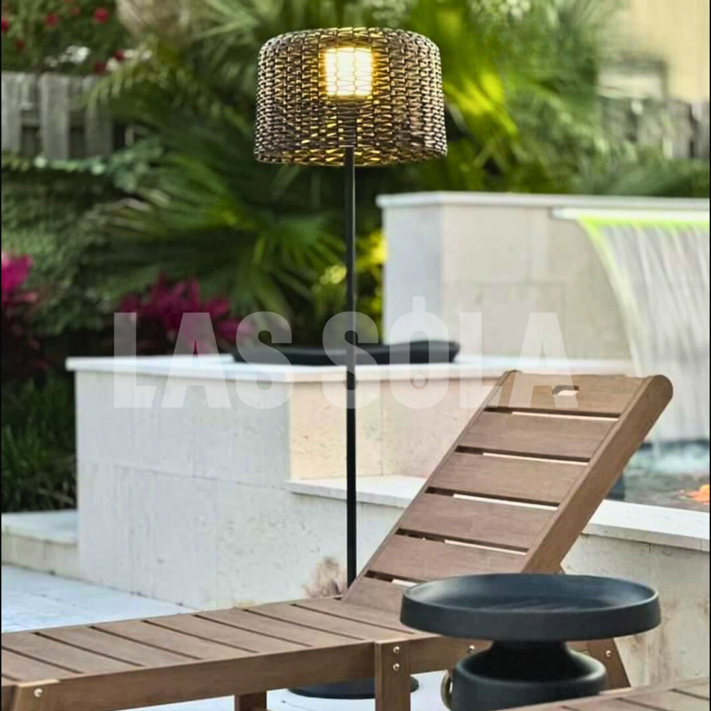 Ordelwell Rattan Floor Lamp-Moonnatur