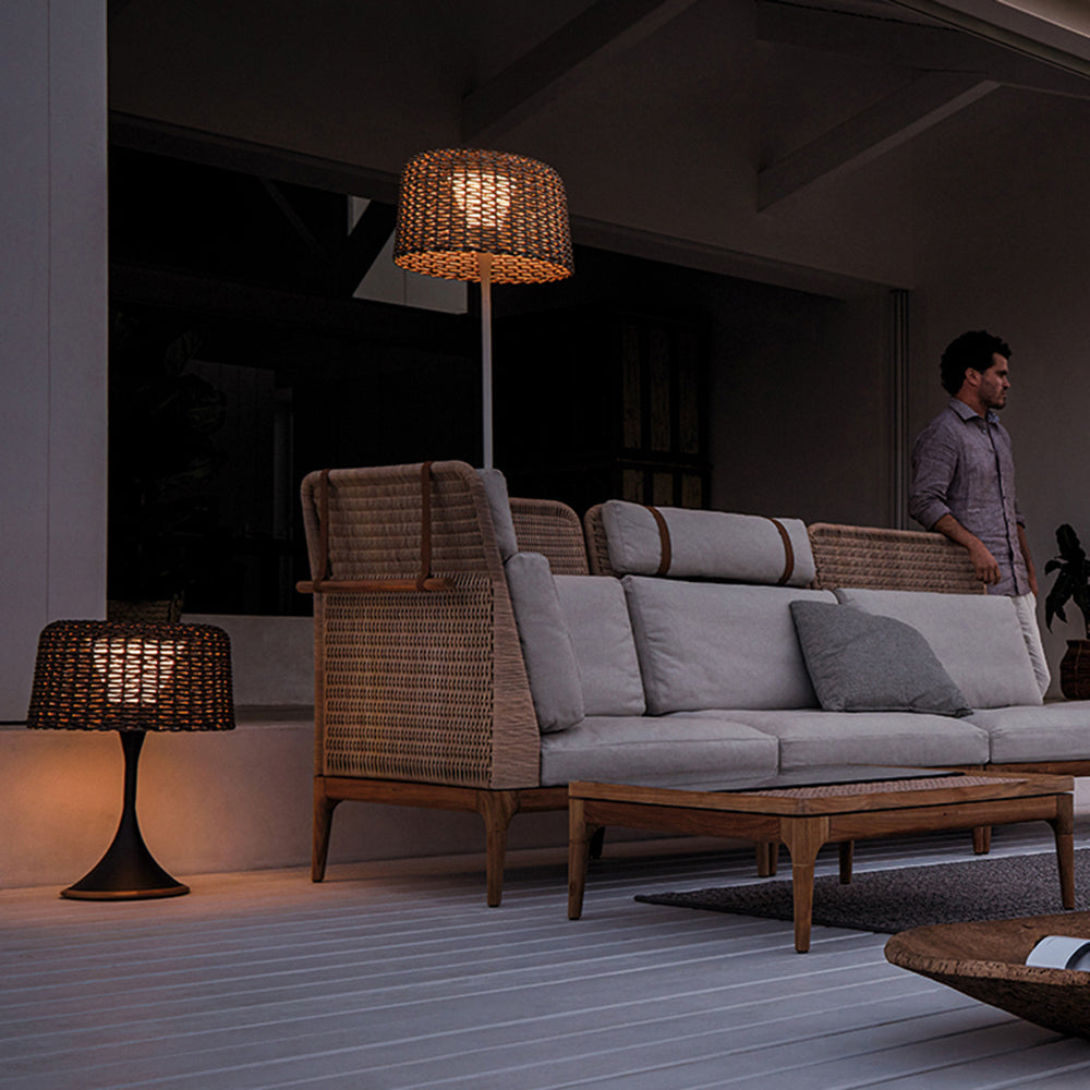 Ordelwell Rattan Floor Lamp-Moonnatur