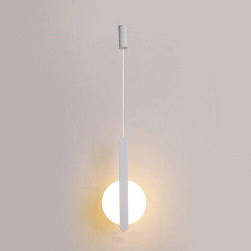 Doria Modern LED Pendant Light Black/White Metal Living Room - Neutralighting