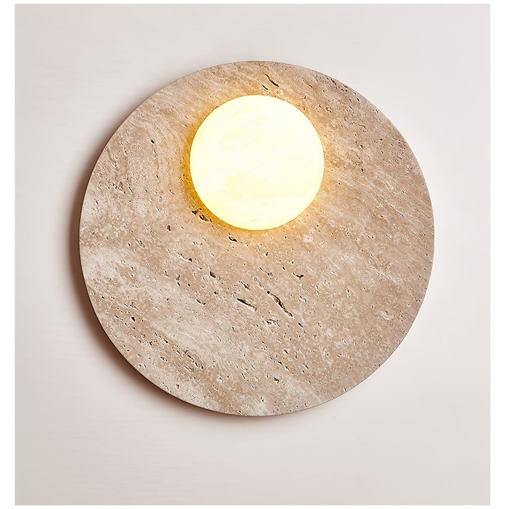 Norrelelle Travertine Wall Light-Moonnatur