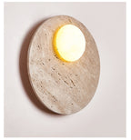 Norrelelle Travertine Wall Light-Moonnatur