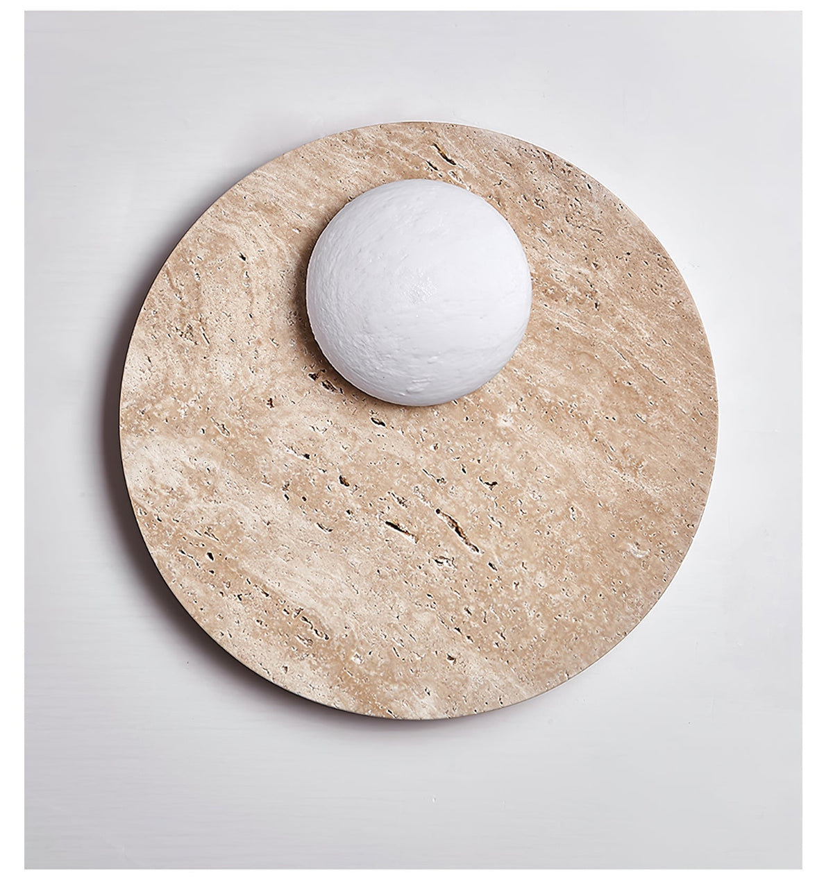 Norrelelle Travertine Wall Light-Moonnatur