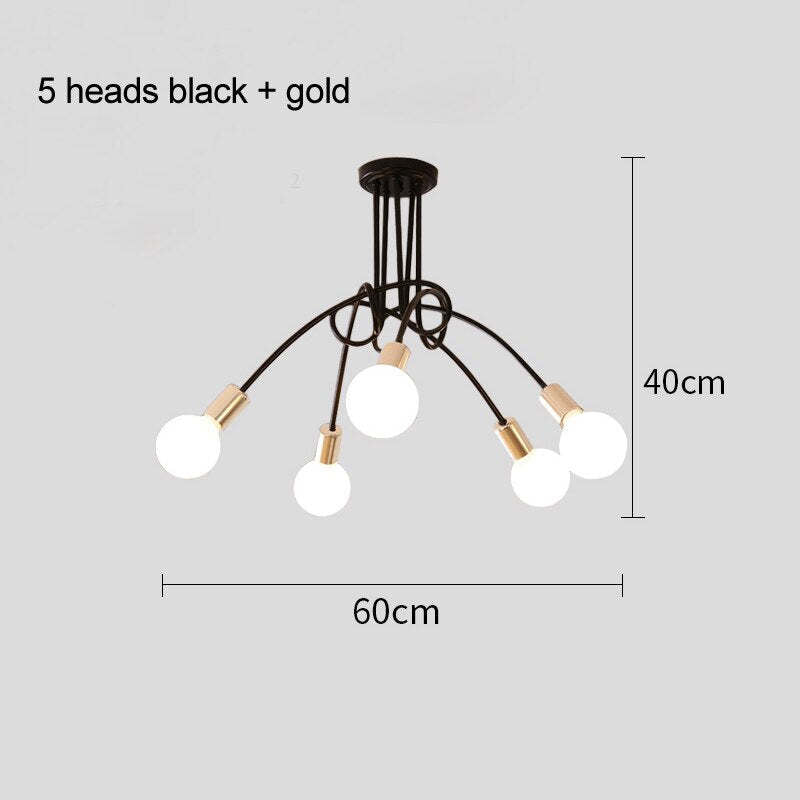 Avrenlyn Iron Ceiling Light-Moonnatur