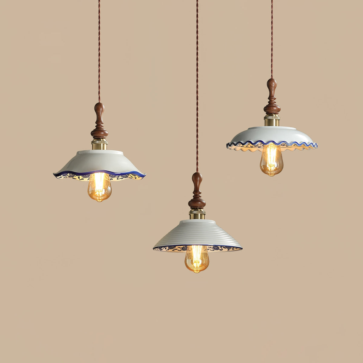 Cumberelia Ceramic Pendant Light-Moonnatur
