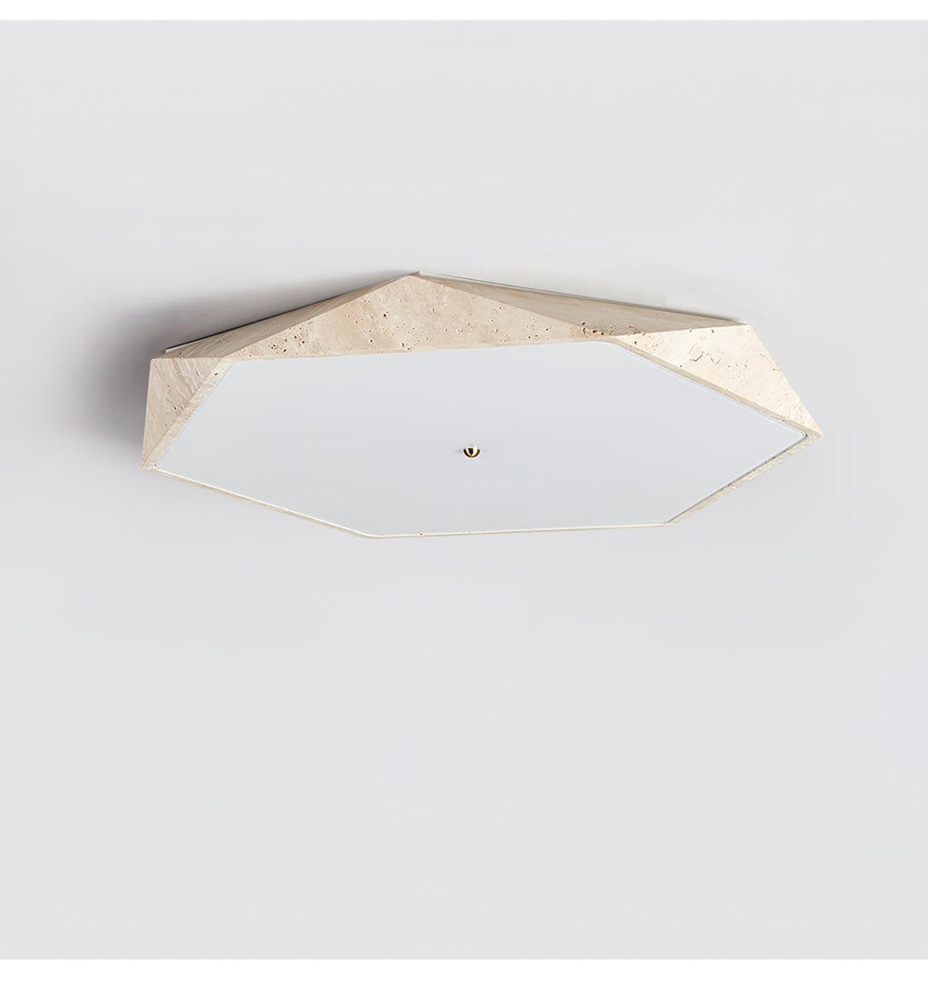 Nethenelia Travertine Ceiling Light-Moonnatur