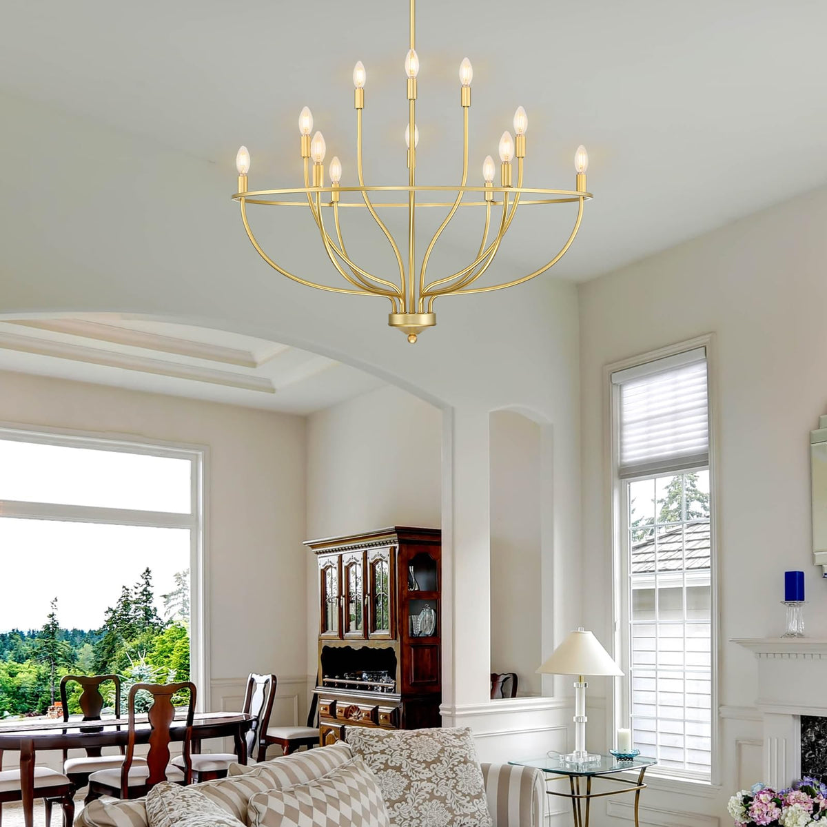 Brevenoria Metal Chandelier-Moonnatur