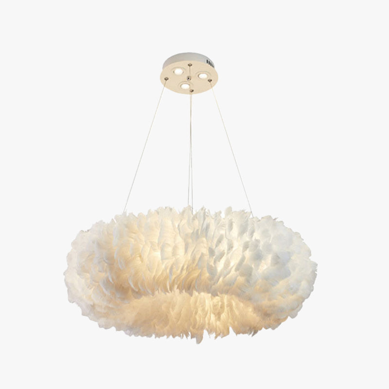 Dunselford Feather Pendant Light-Moonnatur