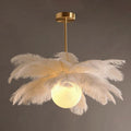 Aberelia Feather Chandelier-Moonnatur