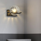 Garnelfield Glass Wall Light-Moonnatur
