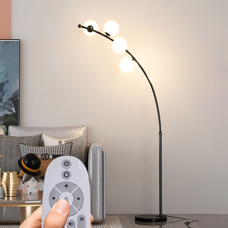 Quenelenora Glass Floor Lamp-Moonnatur