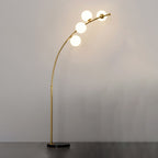 Quenelenora Glass Floor Lamp-Moonnatur