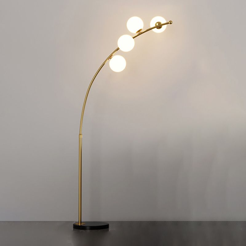 Quenelenora Glass Floor Lamp-Moonnatur
