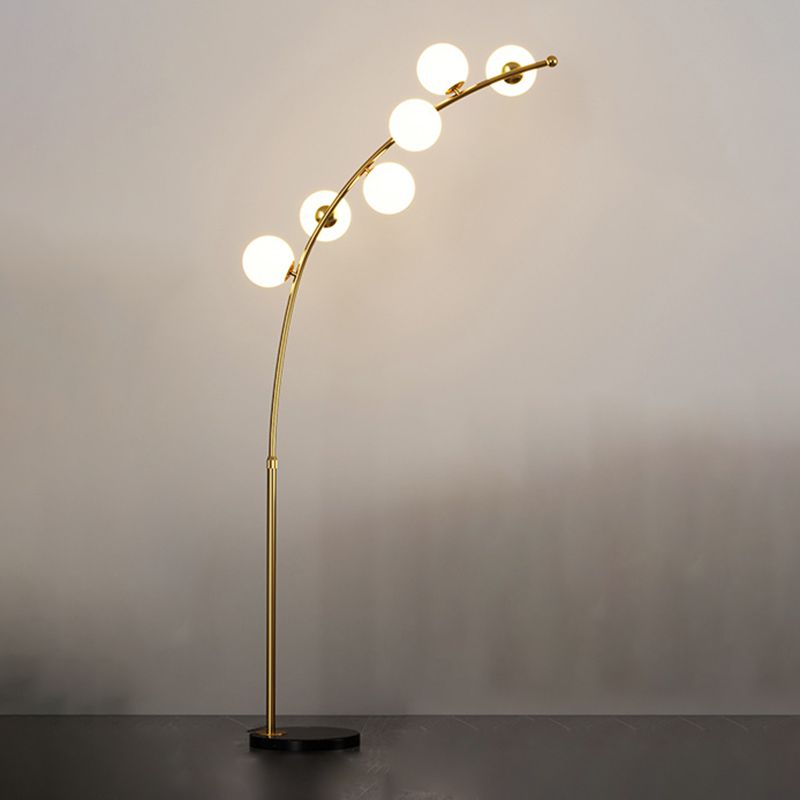 Quenelenora Glass Floor Lamp-Moonnatur