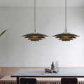 Nylo Contemporary Minimalist Frisbee Shaped Metal Pendant Light - Neutralighting