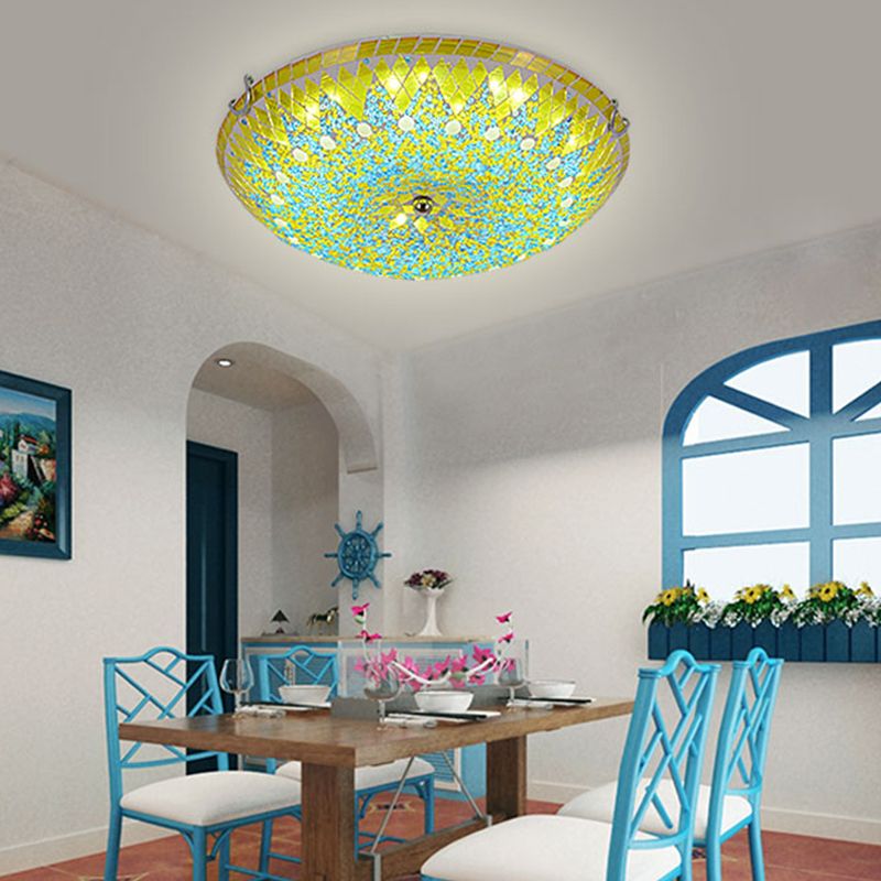 Kilvenina Glass Ceiling Light-Moonnatur