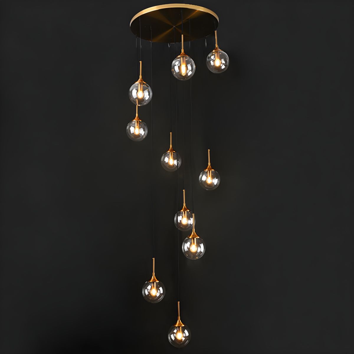 Pardenara Glass Chandelier-Moonnatur