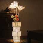 Torrendale Rattan Floor Lamp-Moonnatur