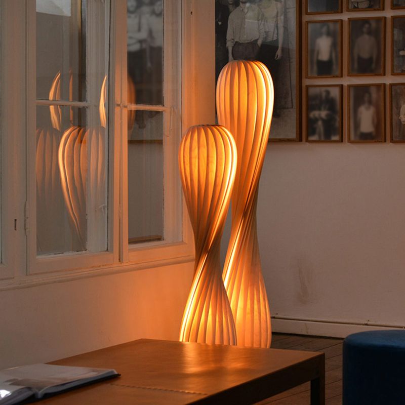 Faldenhaven Wood Floor Lamp-Moonnatur