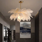 Aberelia Feather Chandelier-Moonnatur