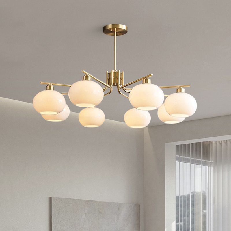Lindelis Glass Chandelier-Moonnatur