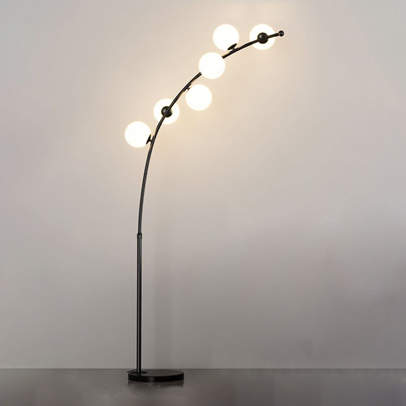 Quenelenora Glass Floor Lamp-Moonnatur
