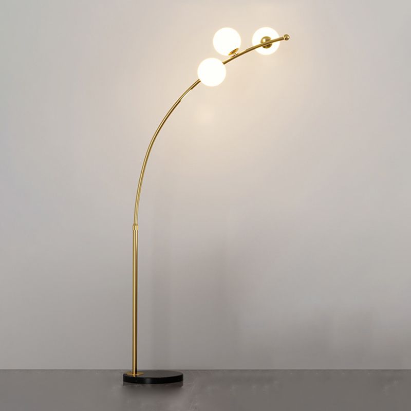 Quenelenora Glass Floor Lamp-Moonnatur