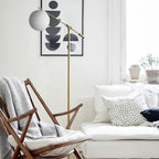 Redrenwell Glass Floor Lamp-Moonnatur