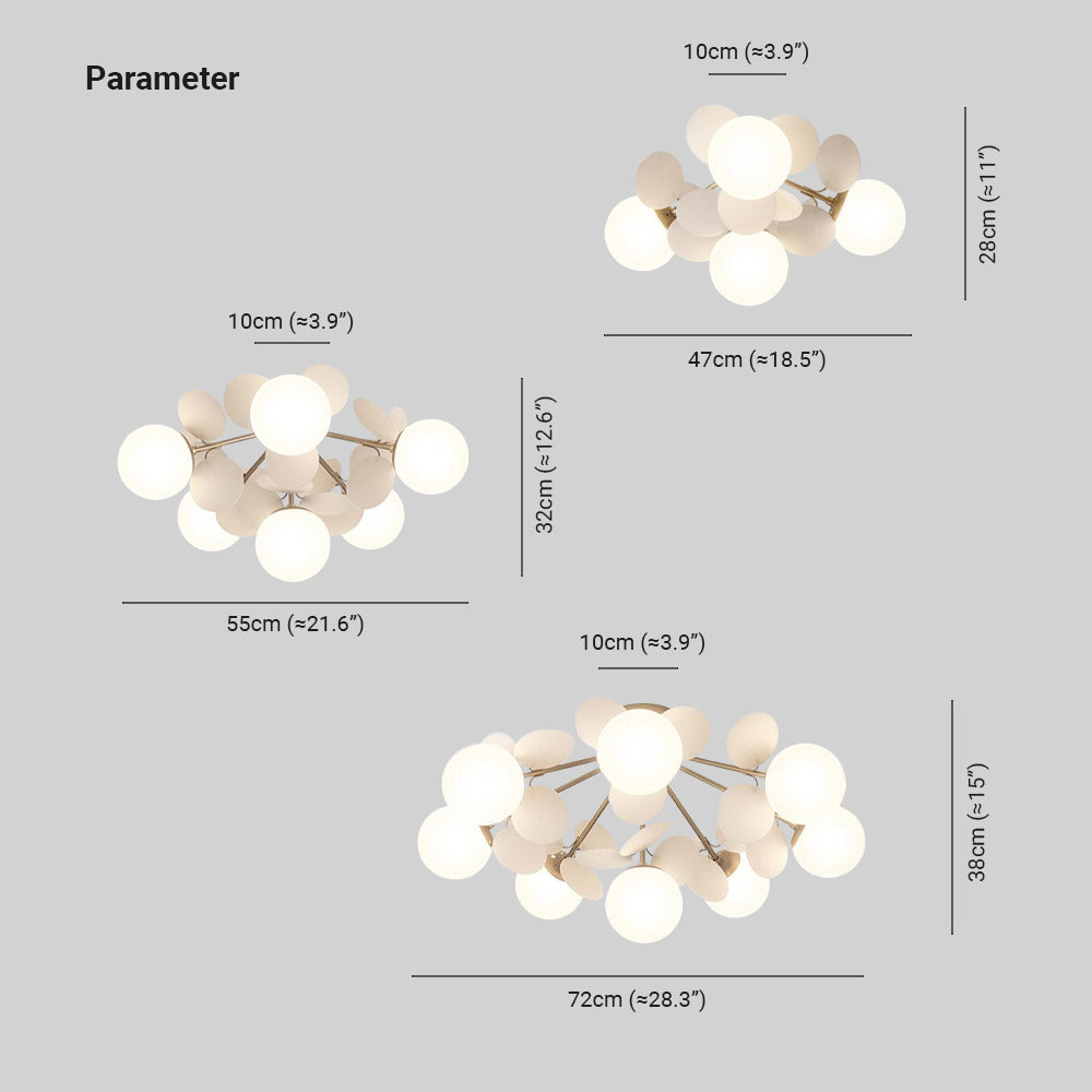 Faldenley Glass Chandelier-Moonnatur