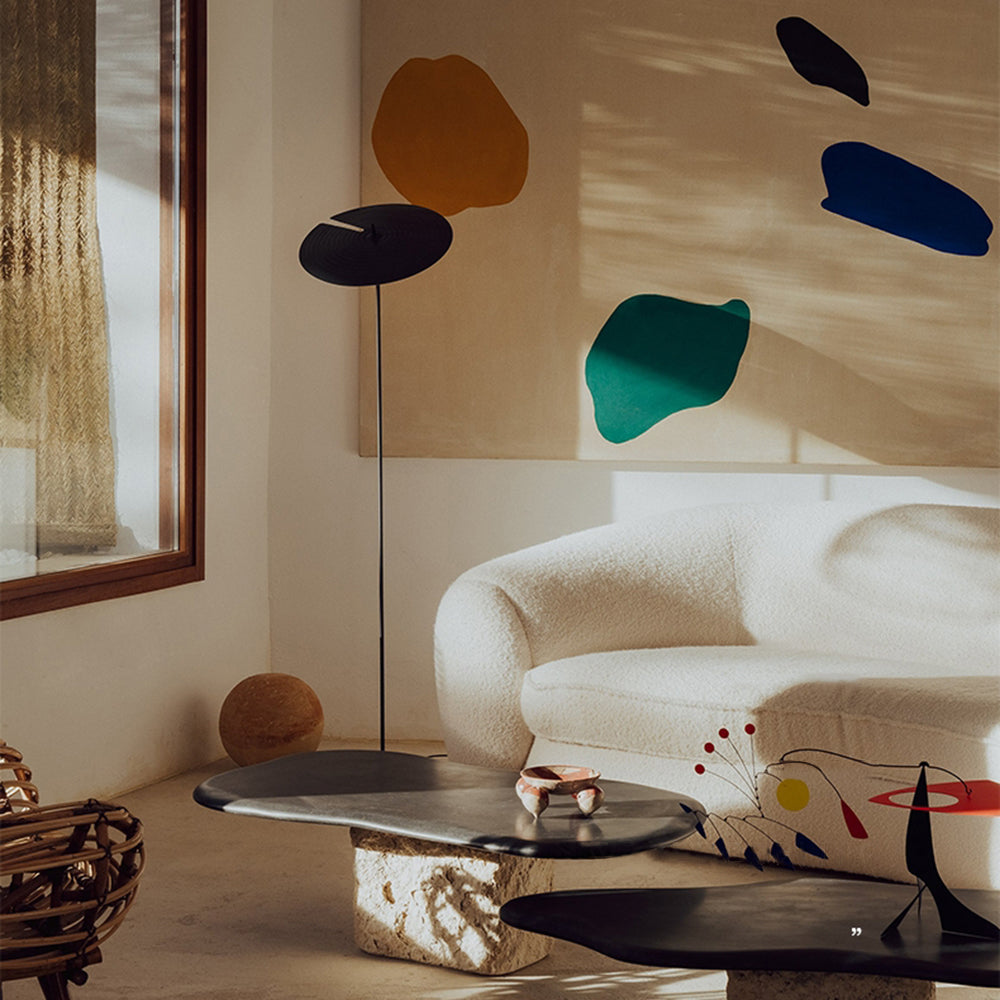 Elsenhaven Aluminium Floor Lamp-Moonnatur
