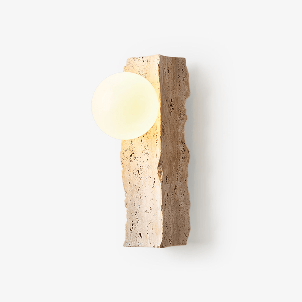 Erlenwynne Travertine Wall Light-Moonnatur