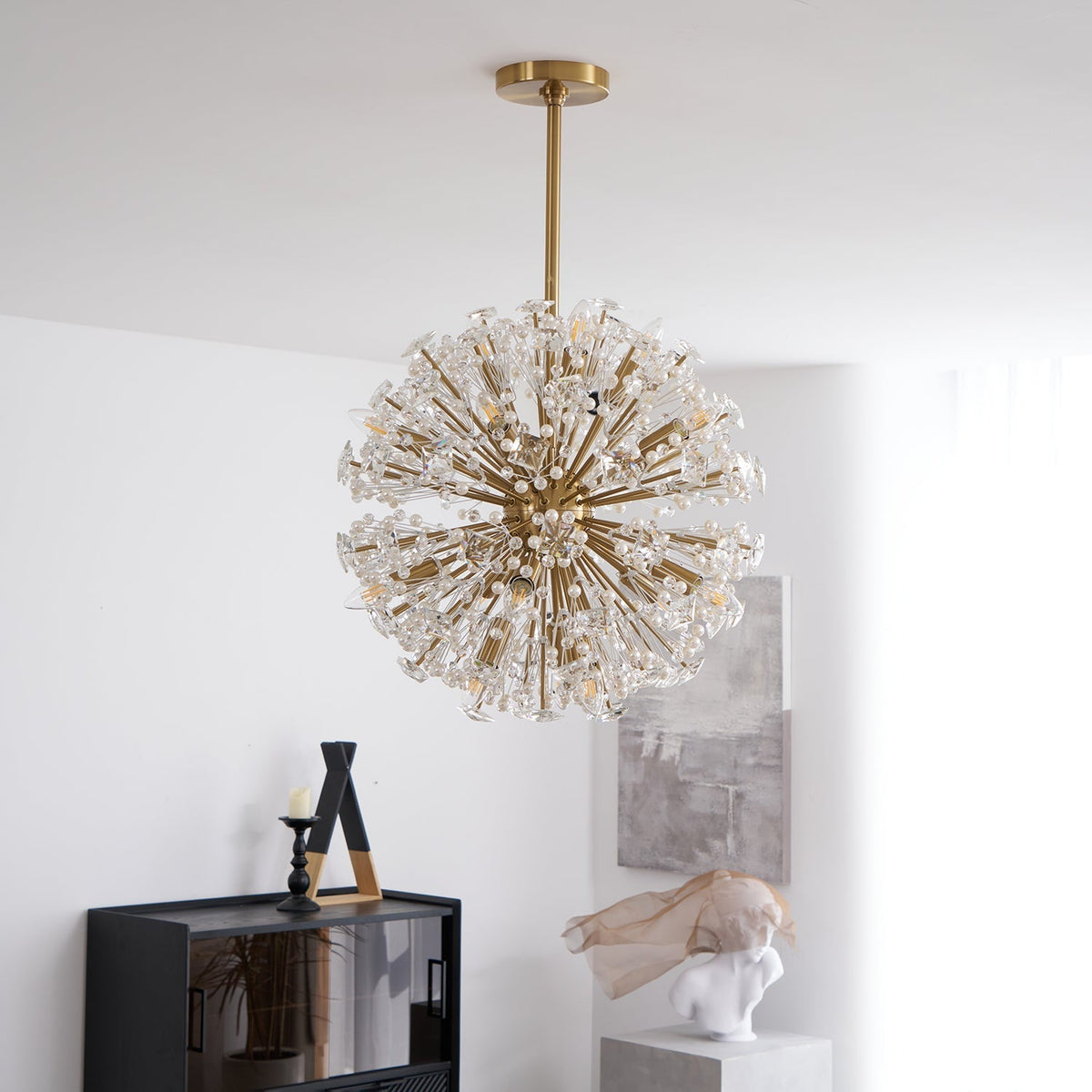 Verrenwood Glass Chandelier-Moonnatur