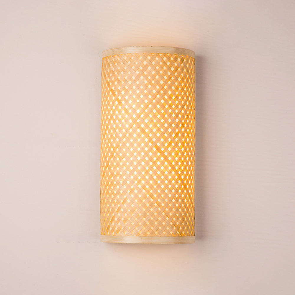 Harvenelle Rattan Wall Light-Moonnatur