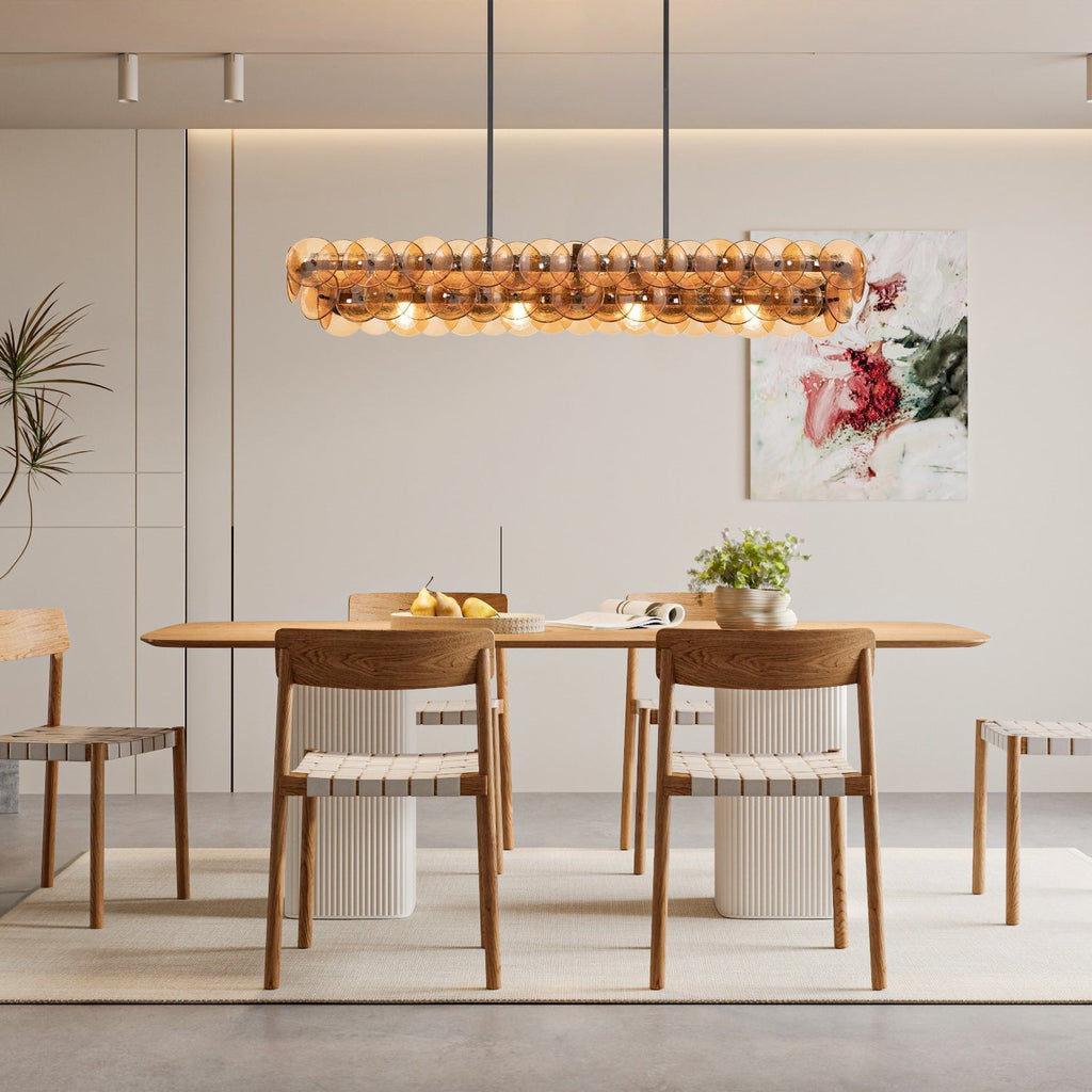 Denelena Glass Chandelier-Moonnatur
