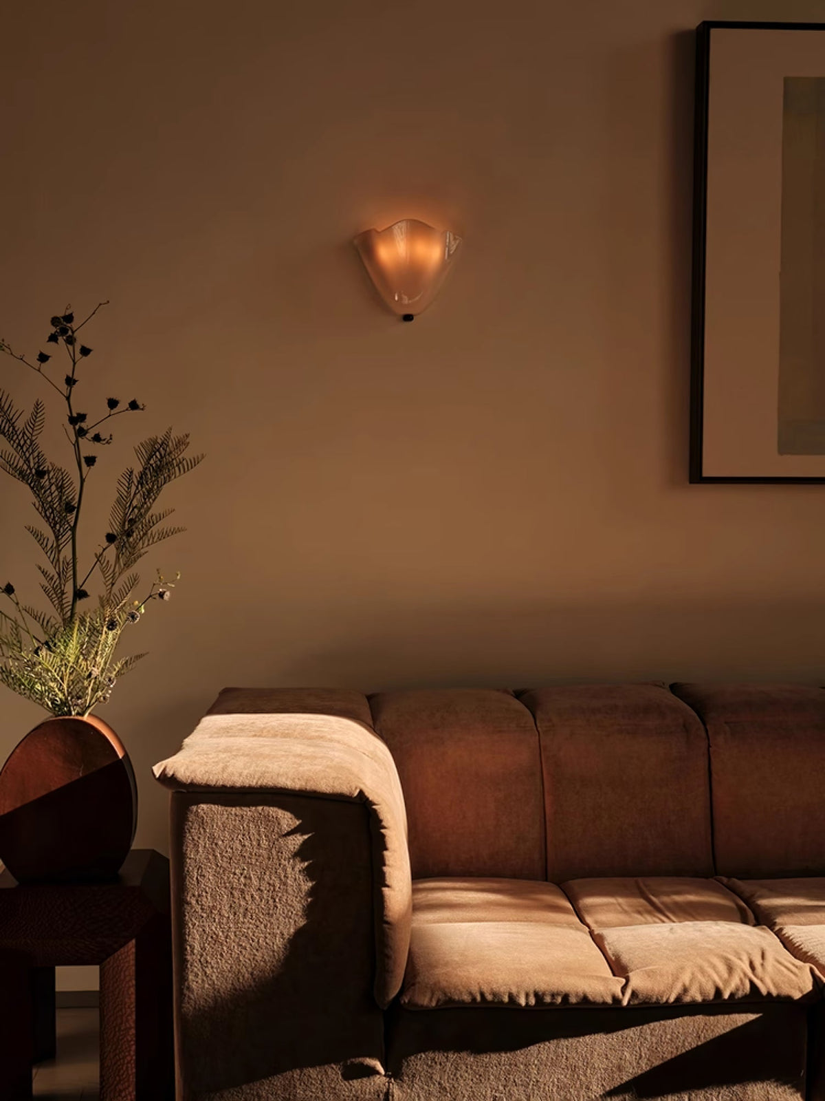 Aldeneth Glass Wall Light-Moonnatur