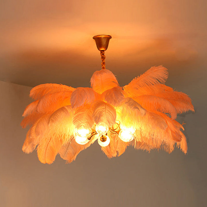 Dorrenwick Feather Pendant Light-Moonnatur