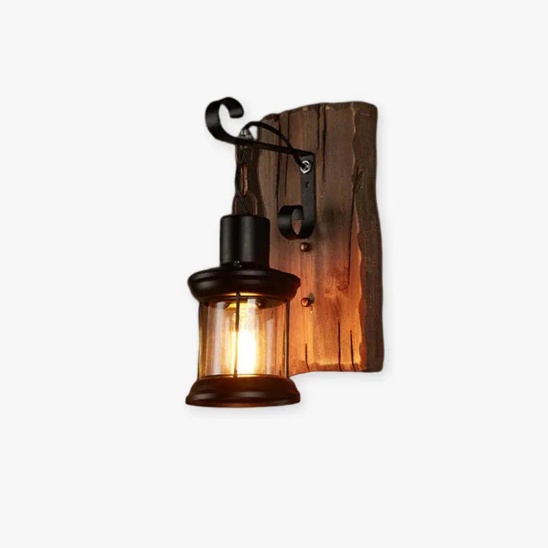 Keldelorie Wood Wall Light-Moonnatur