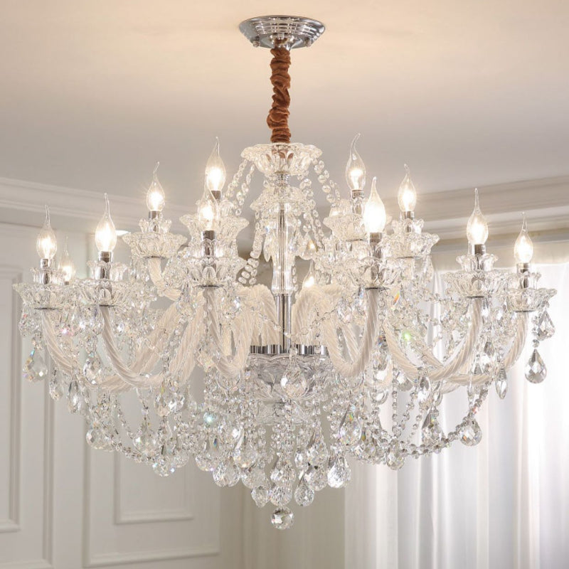 Lathenaria Crystal Chandelier-Moonnatur