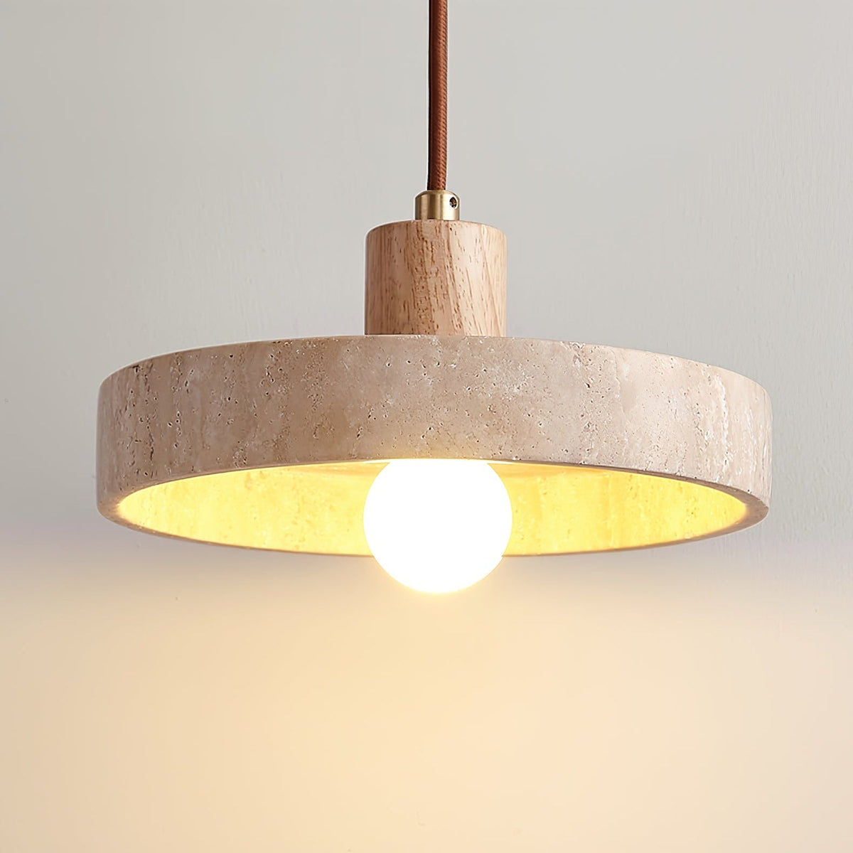 Yarrelfield Travertine Pendant Light-Moonnatur