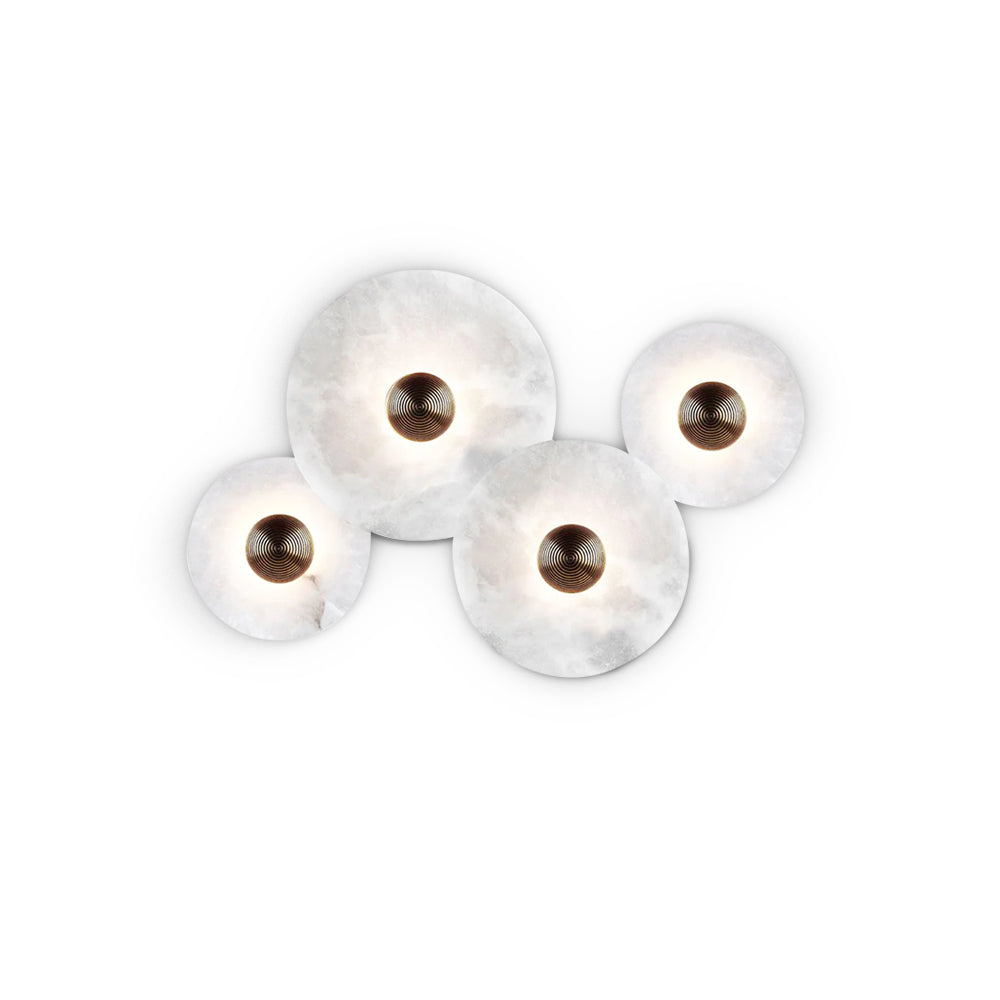 Kesterlynne Alabaster Wall Light-Moonnatur