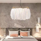 Grenelrose Feather Pendant Light-Moonnatur
