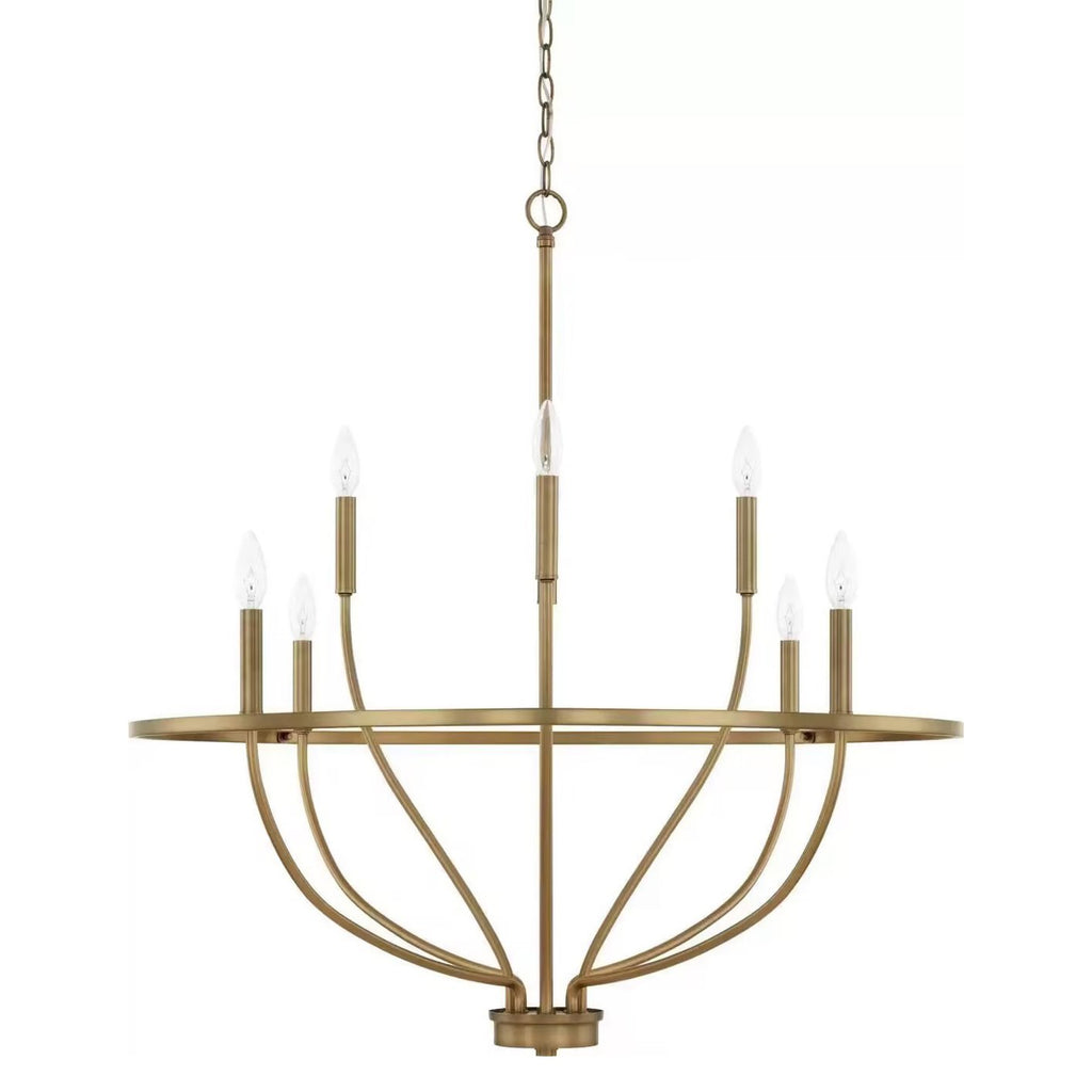 Talenara Fabric Chandelier-Moonnatur