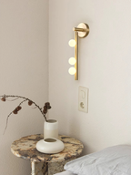 Zyvora Brass Wall Lamp-Moonnatur