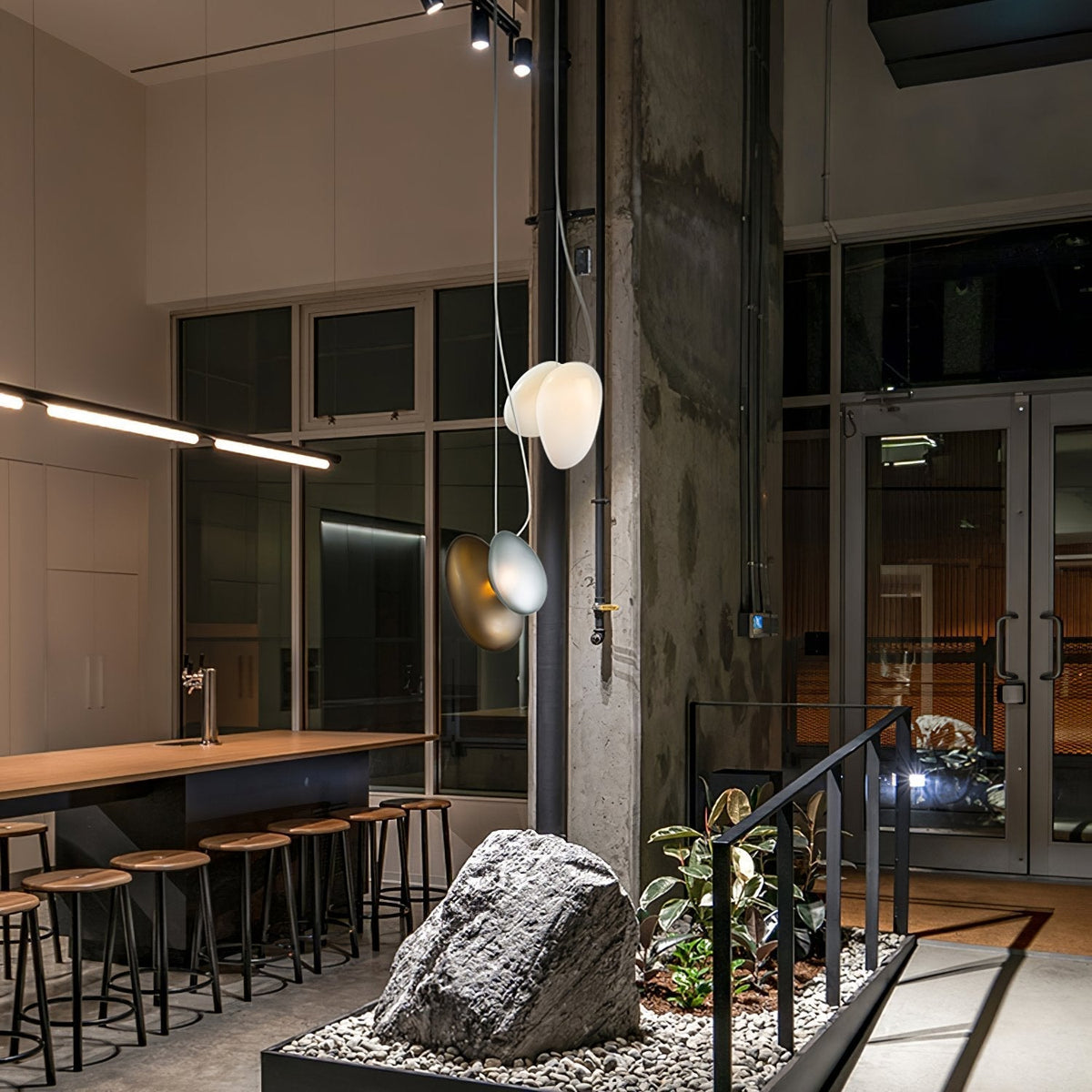 Brackia Glass Pendant Light-Moonnatur