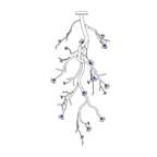Verrenella Ceramic Chandelier-Moonnatur