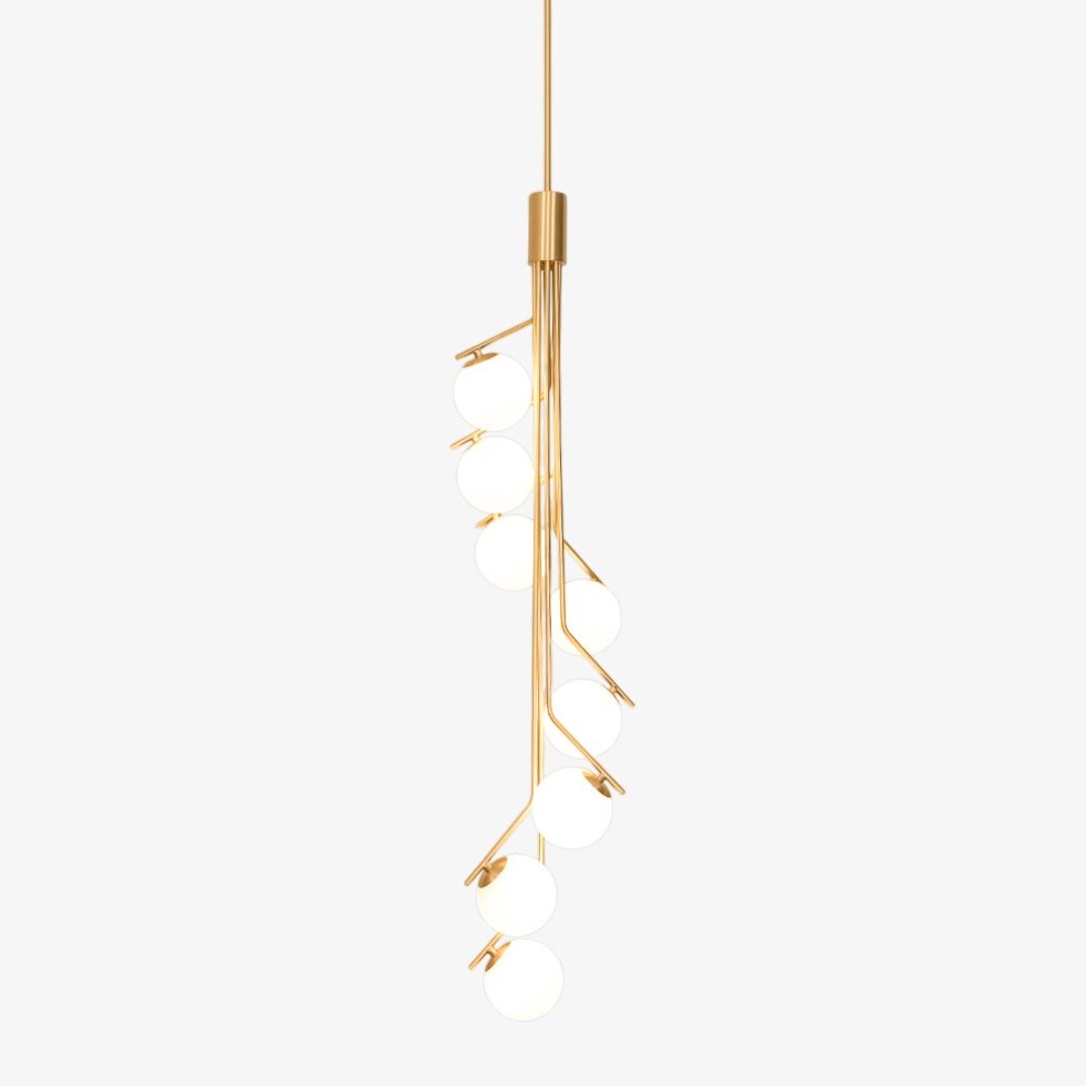 Davenora Glass Chandelier-Moonnatur