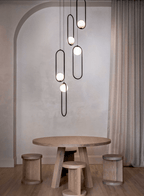 Wrenaria Glass Chandelier-Moonnatur