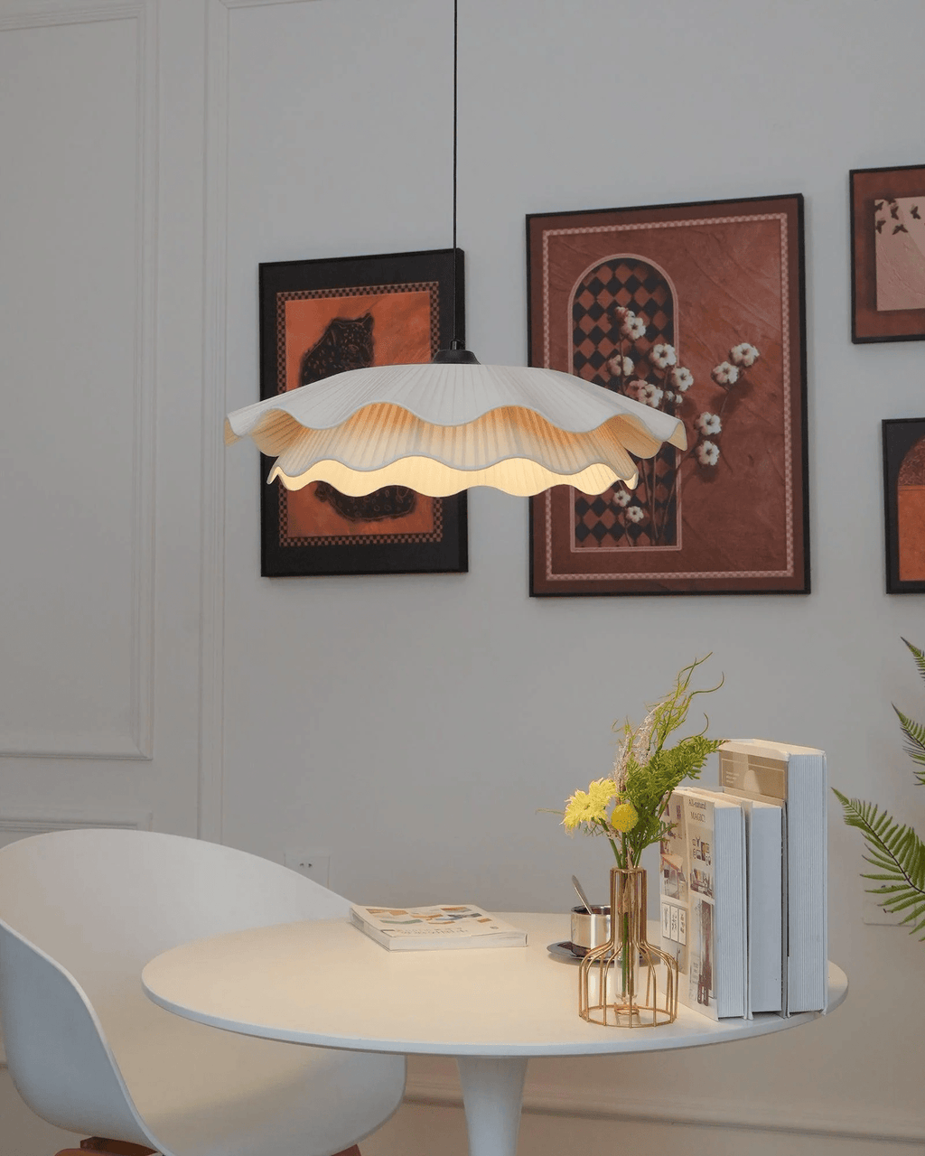 Glenlyn Fabric Pendant Light-Moonnatur
