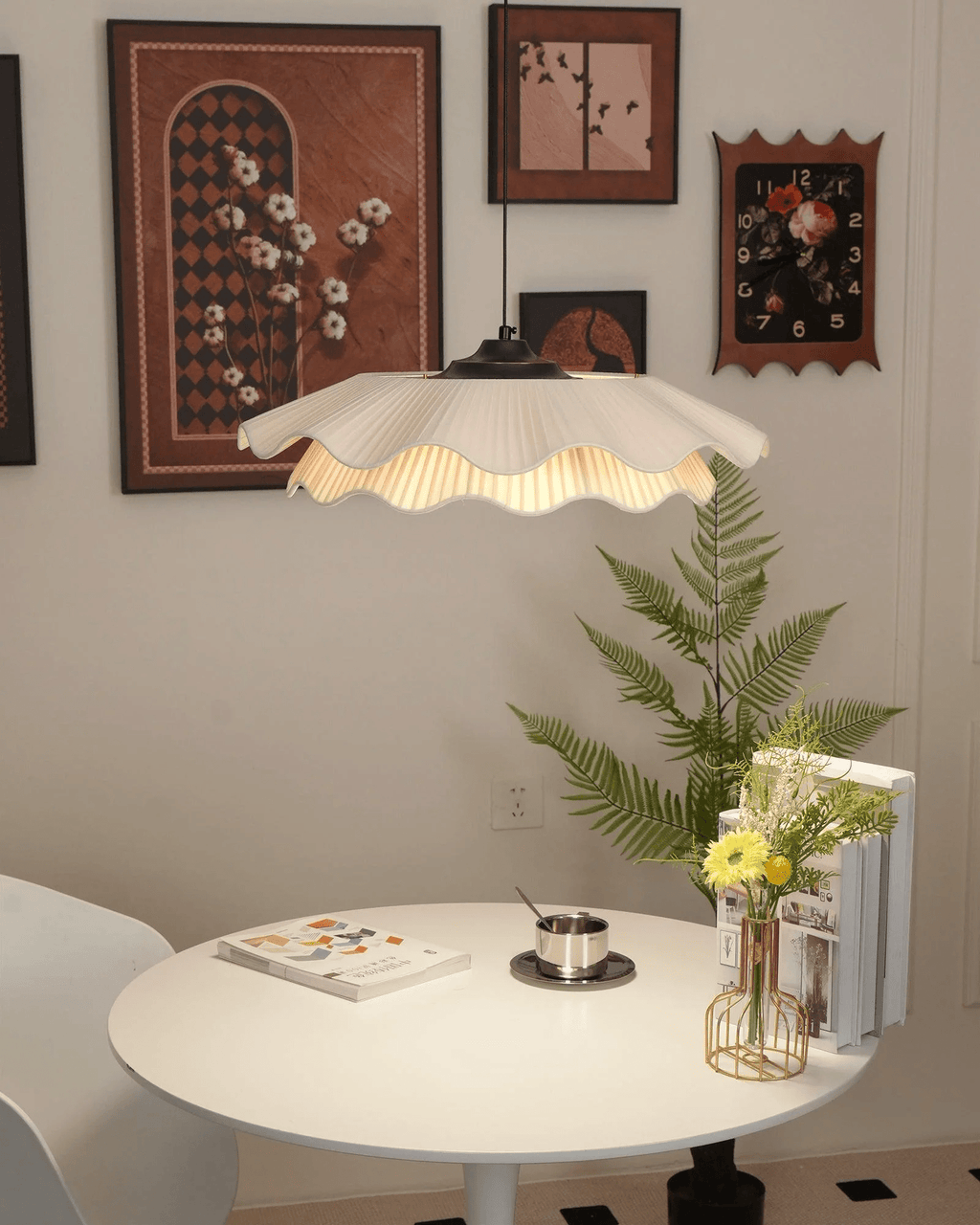 Glenlyn Fabric Pendant Light-Moonnatur