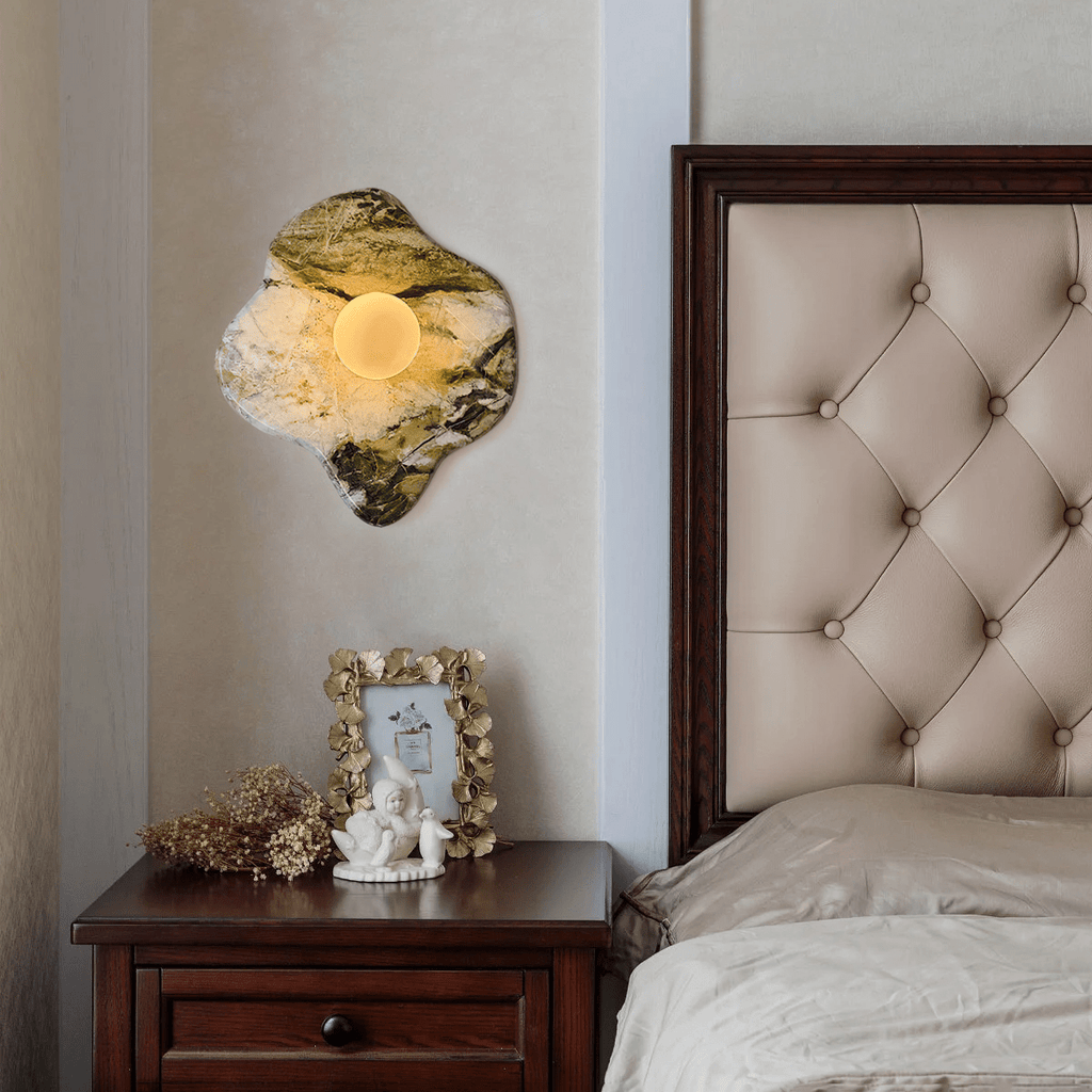 Seldenara Marble Wall Light-Moonnatur