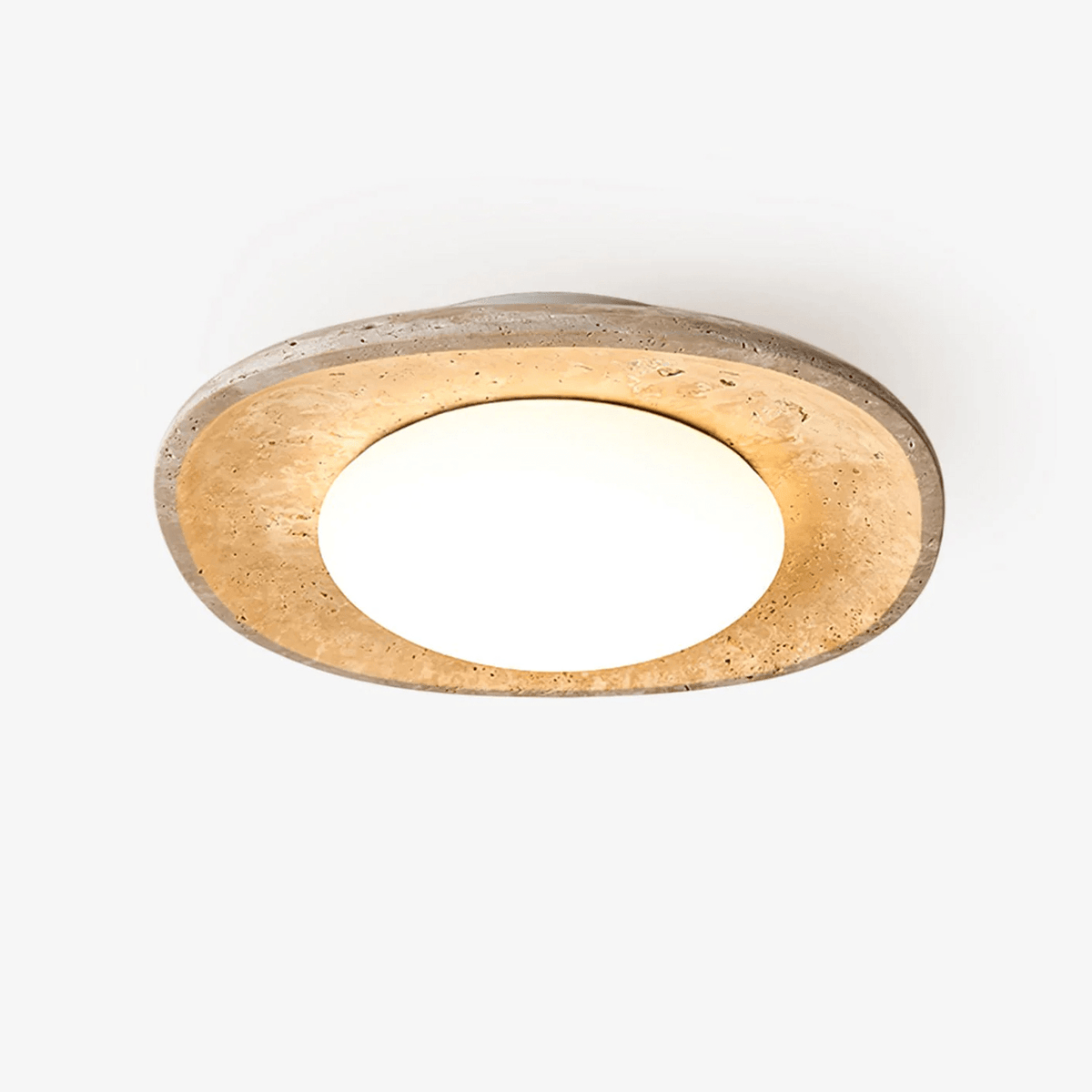 Aberford Travertine Ceiling Light-Moonnatur